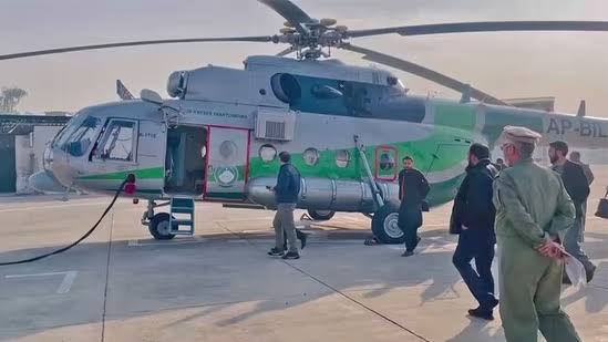 Chopper on relief mission crashes in bad weather