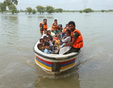 Flood uproots families from Zahir Pir