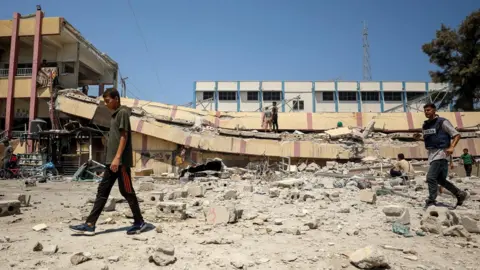 Israeli strikes target two UN schools in Gaza City