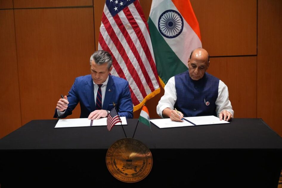 US signs 10-year defence pact with India, Hegseth says