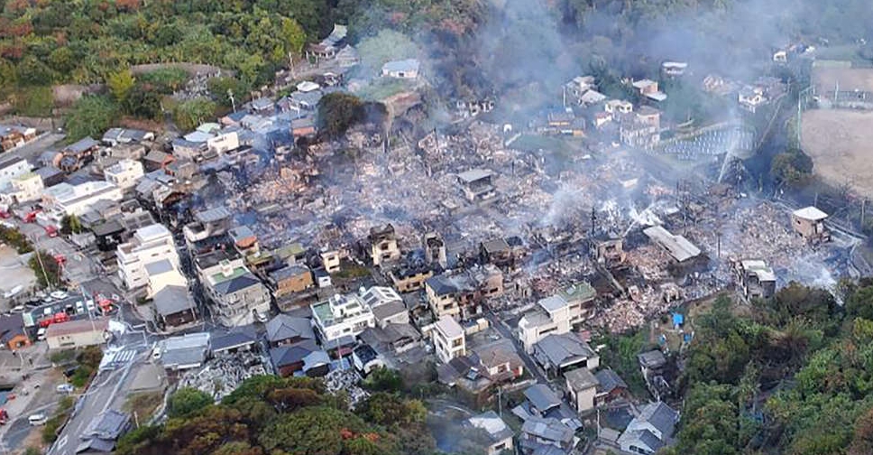 Japan’s biggest fire in nearly 50 years ravages 170 buildings, kills one