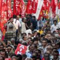 Thousands of trade union workers protest India’s new labour codes
