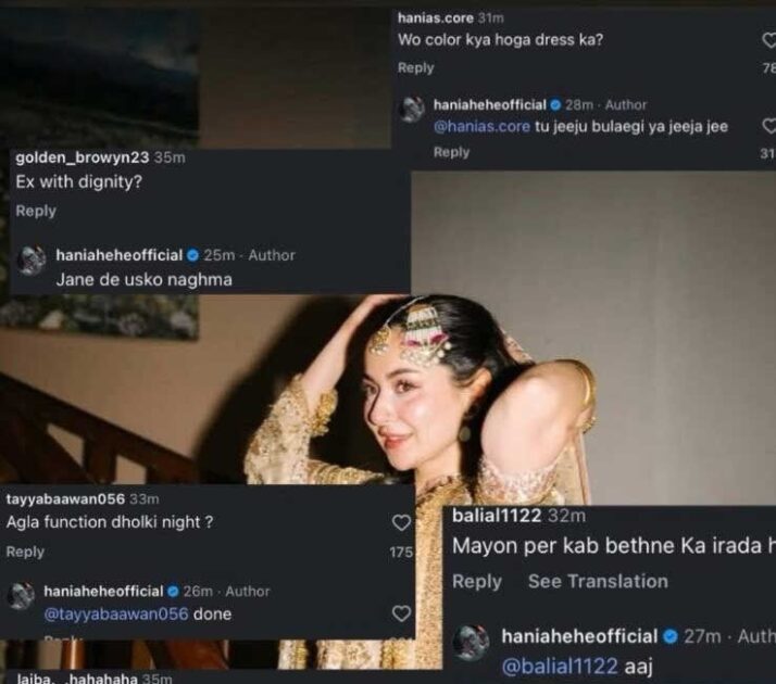 Hania Aamir likely to marry next week as she drops big hints?