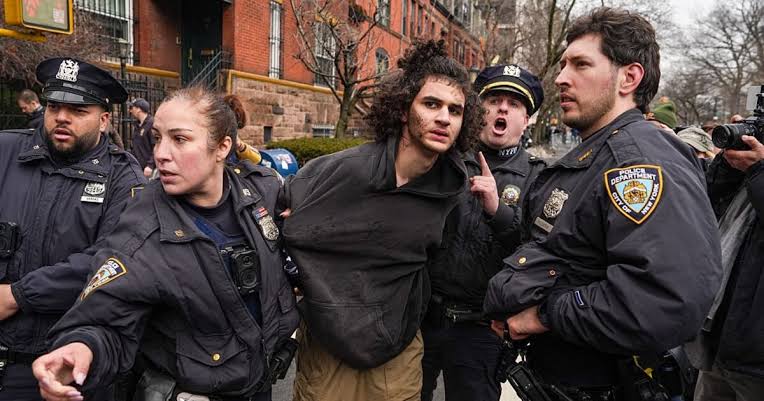 Pair charged with terrorist offences for throwing explosives near a protest outside New York Mayor Mamdani’s residence