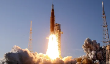 Nasa launches 4 astronauts on world’s first crewed lunar mission in half a century