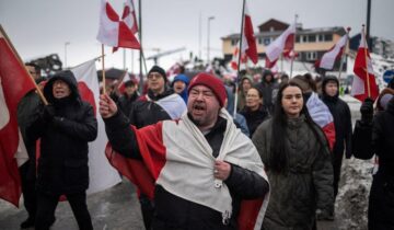 Greenlanders stage protest as US opens upgraded consulate amid annexation fears