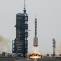 China launches three-crew space flight as part of Moon ambitions